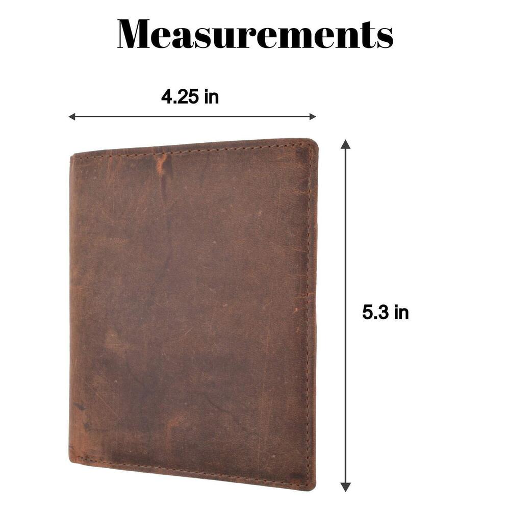 4439 Bifold Leather RFID Blocking Wallet & | Leather Holder With 20 Slots - Picture 3 of 9